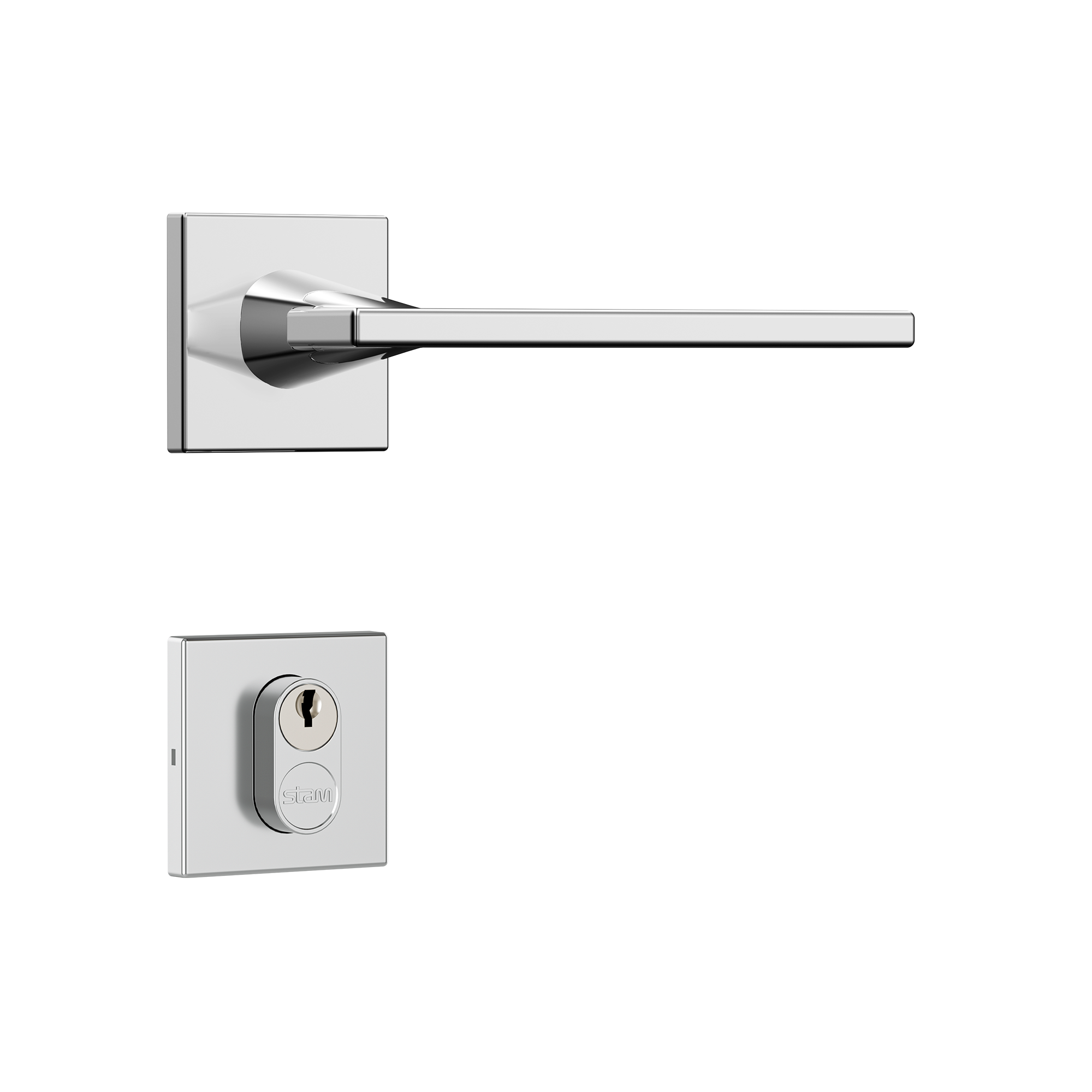 Classic 40 - 3000 - Cromado - Roseta Quadrada - Externa - img01