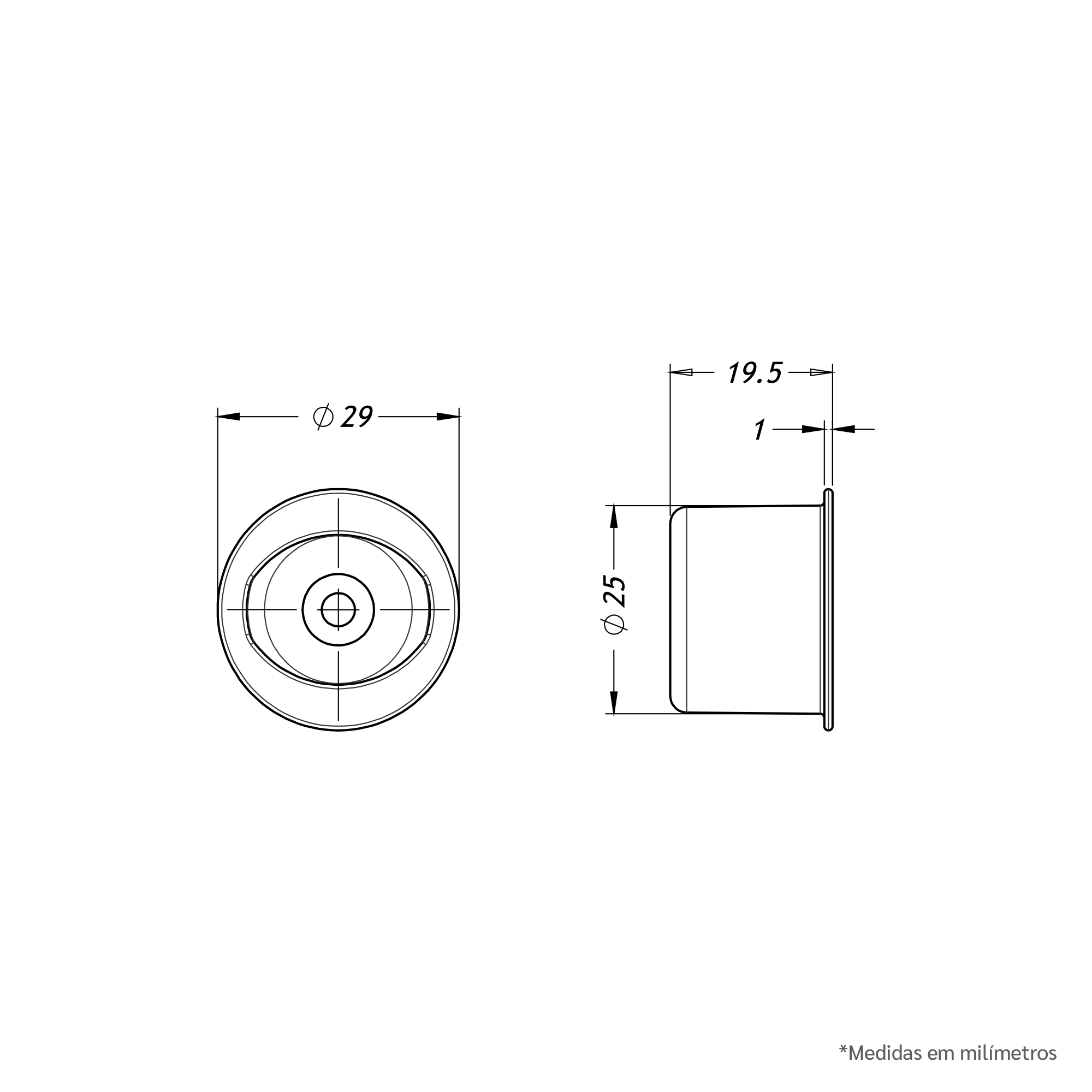 Desenho Técnico - 1006s Wc Puxador