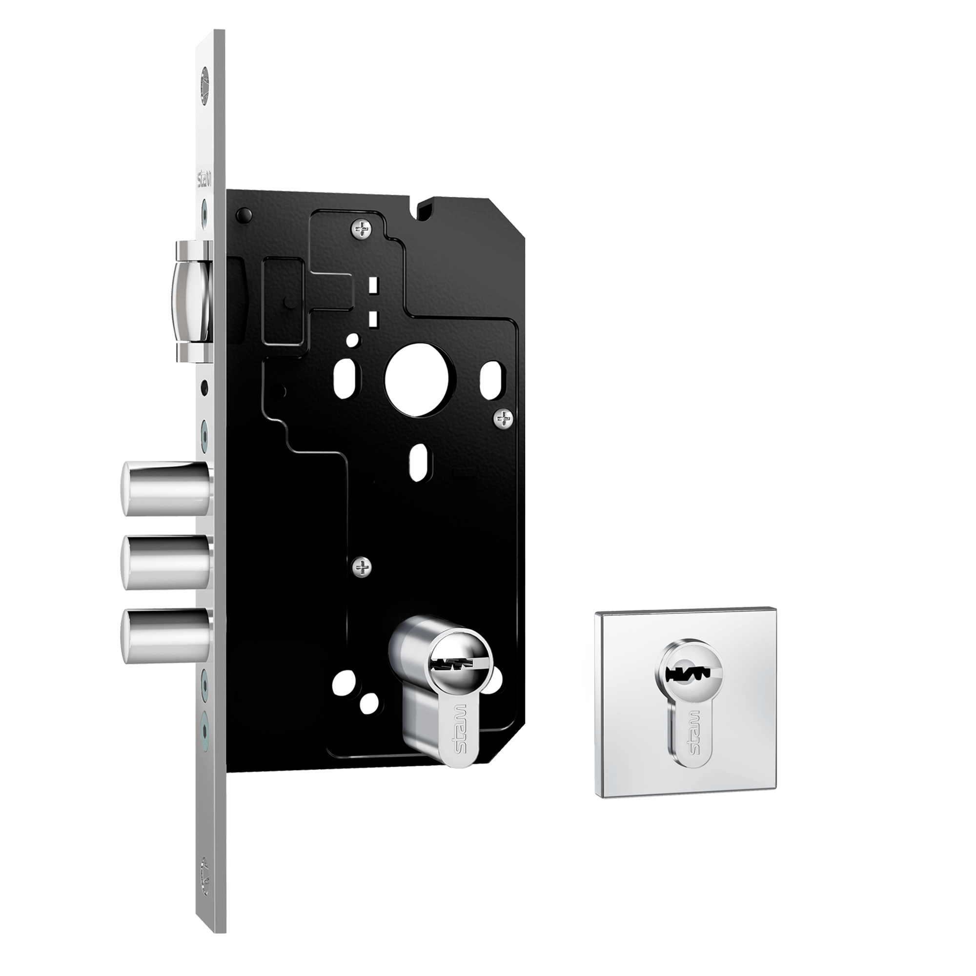 Fortinox - 4200 - Multiponto - Trinco Rolete - Inox Polido - img01
