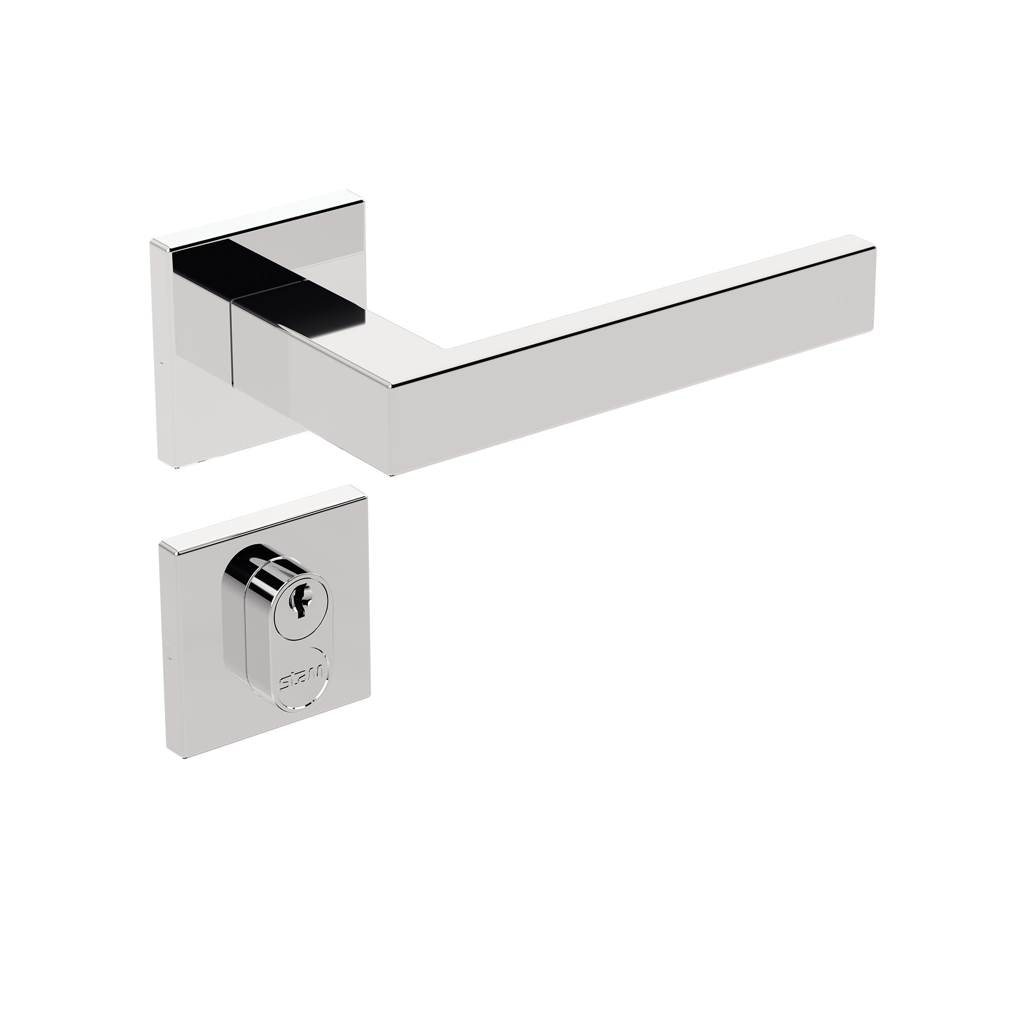 IX290 - Broca 40 - Inox Polido - Roseta Quadrada 1 - Externa - img02
