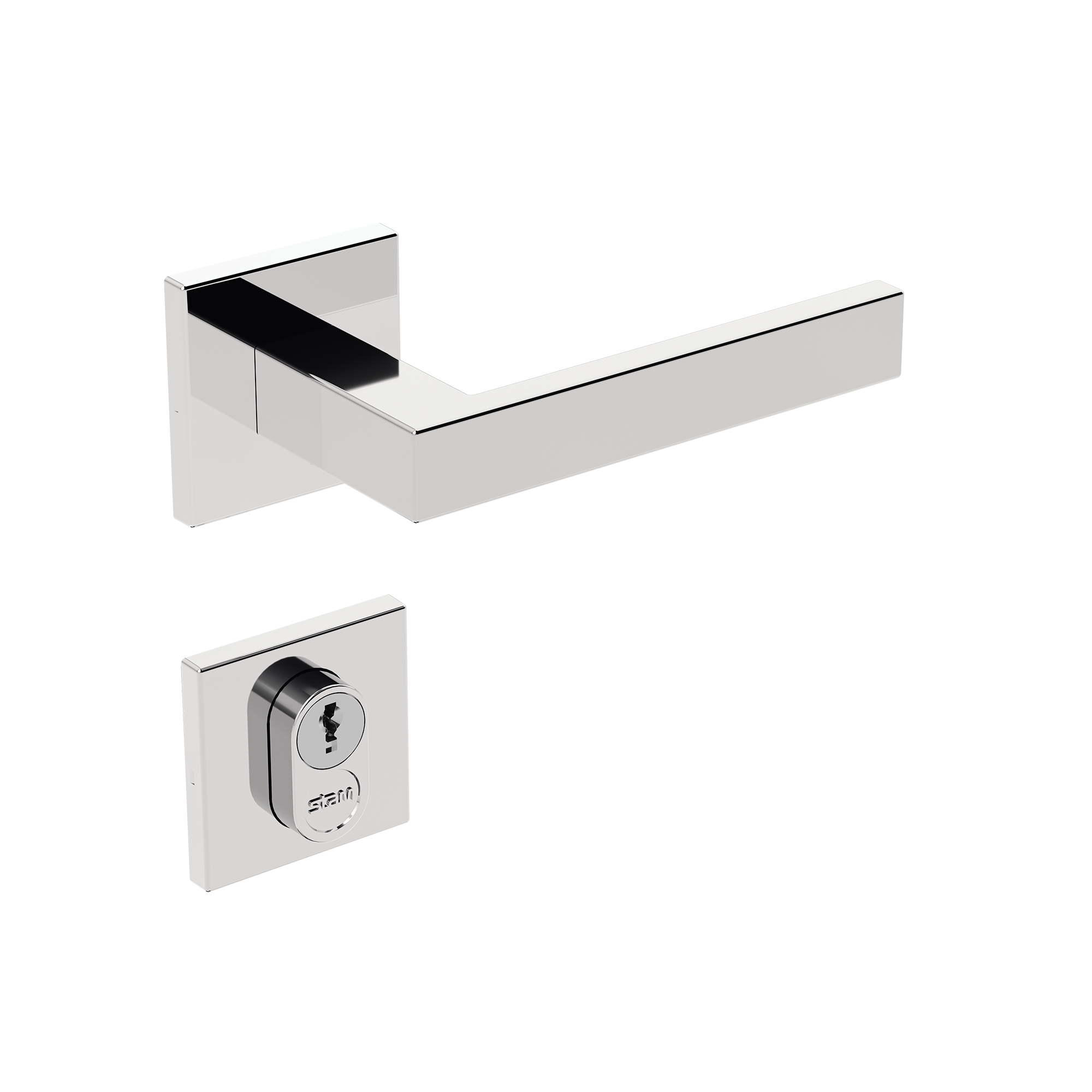 IX290 - Broca 55 - Inox Polido - Roseta Quadrada 1 - Externa - img02