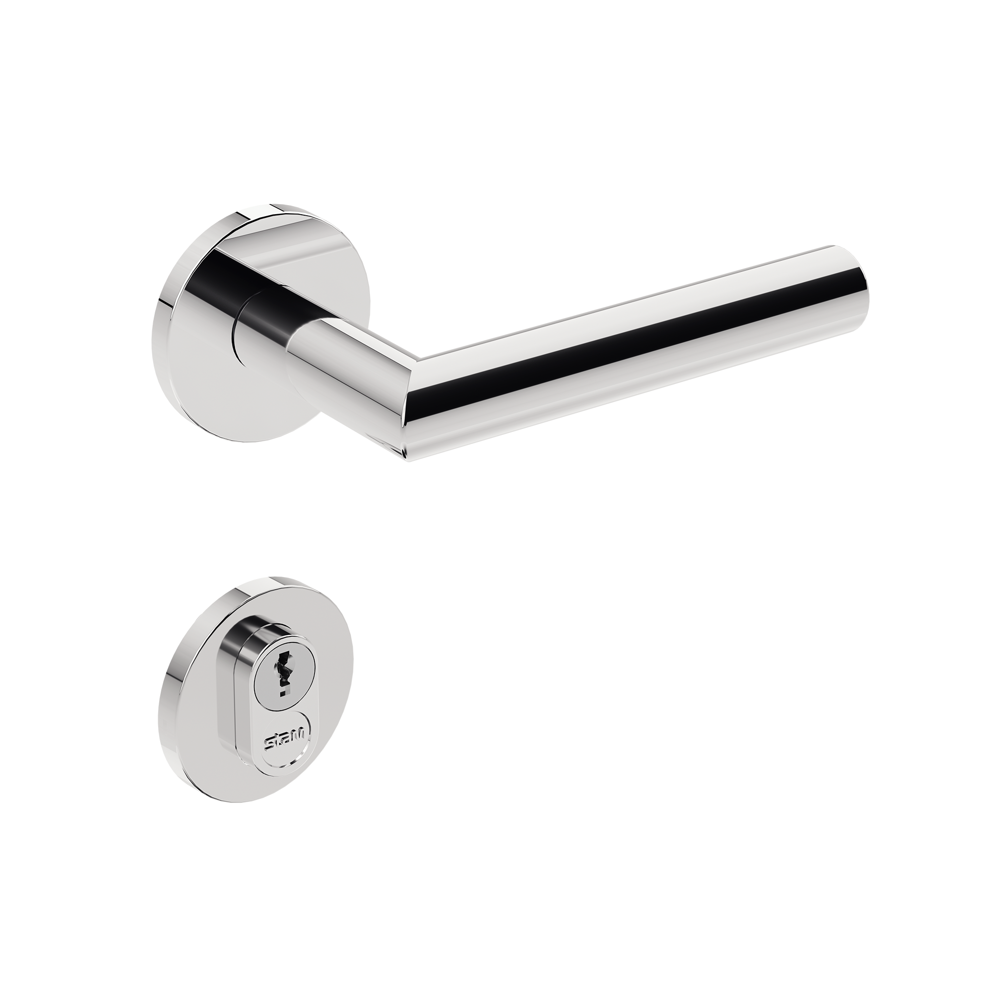 IX410 - Broca 55 - Inox Polido - Roseta Redonda - Externa - img02