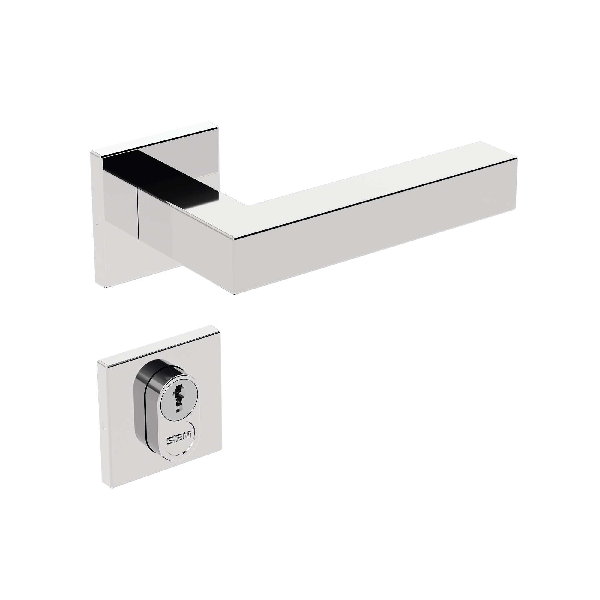 IX420 - Broca 55 - Inox Polido - Roseta Quadrada 1 - Externa - img02