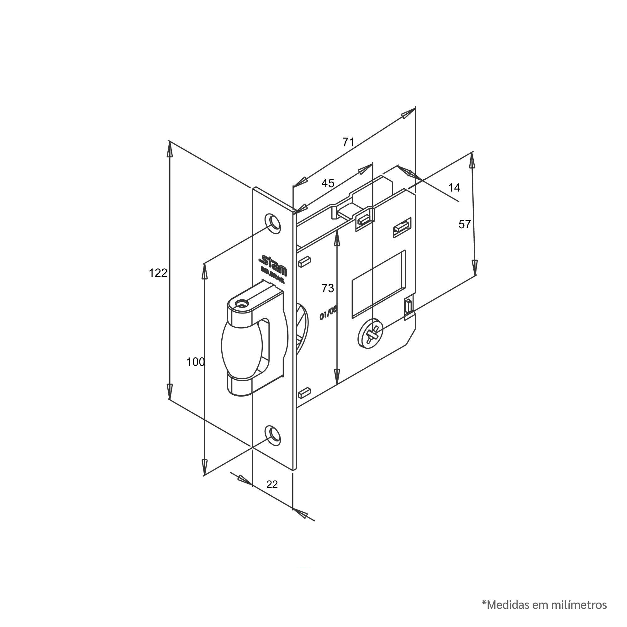 Desenho técnico - Máquina 1005 - Tetra Trinco Rolete