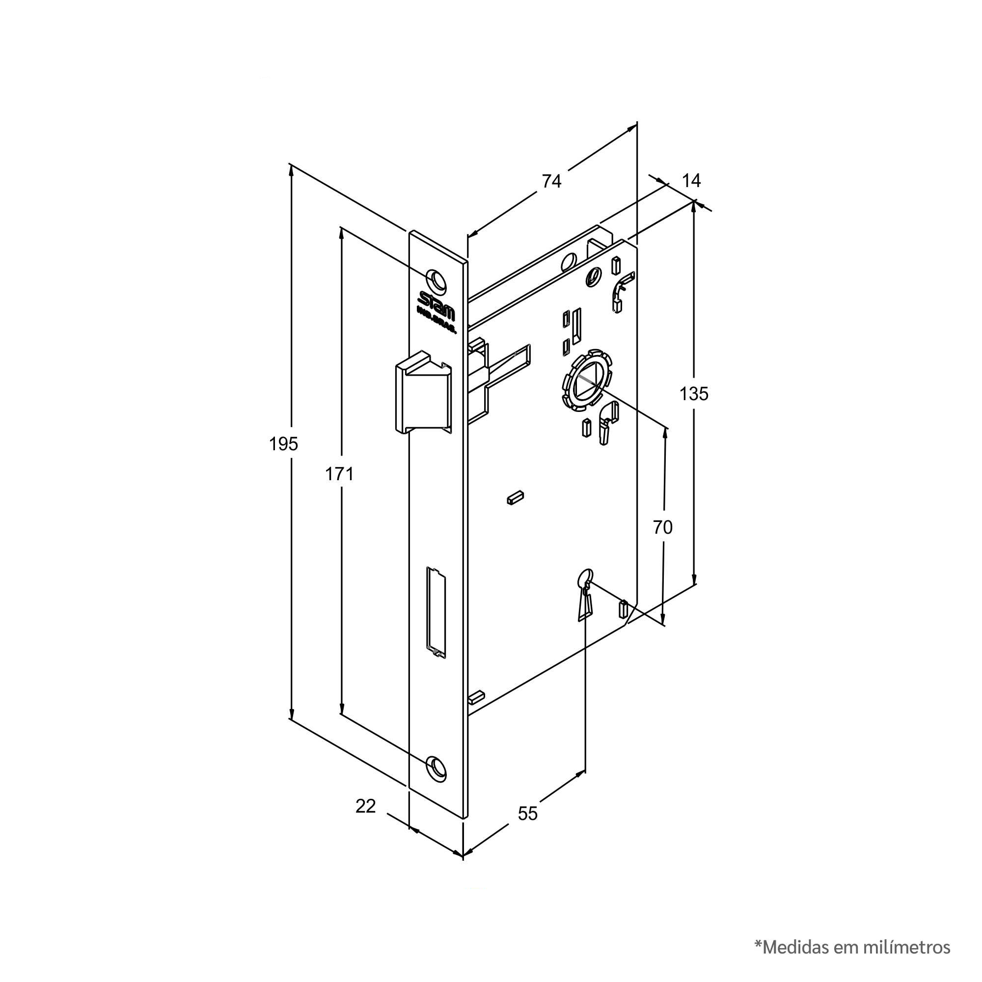 Desenho técnico - Máquina Classic 55 - Interna
