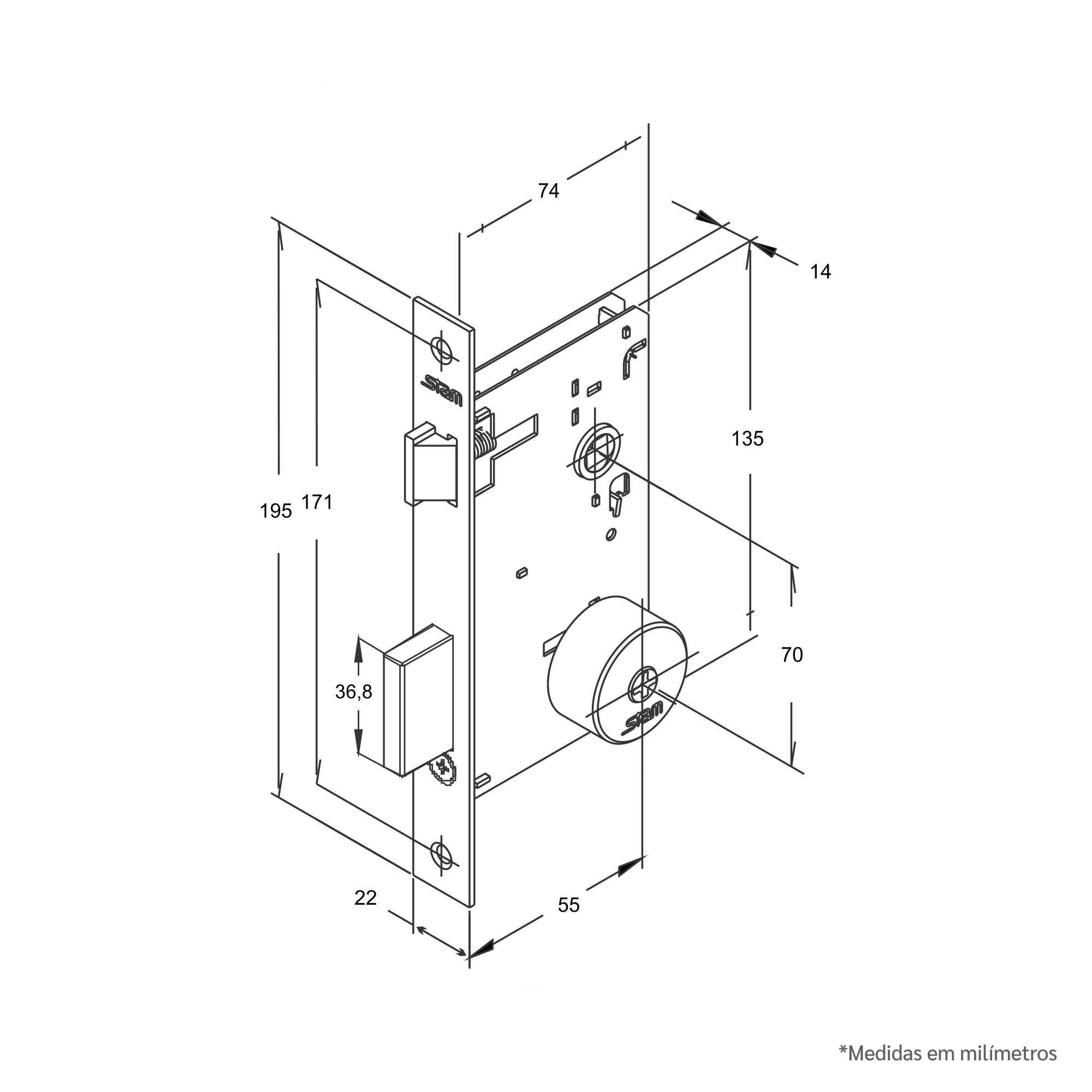 Desenho técnico - Máquina Classic 55 - Tetra