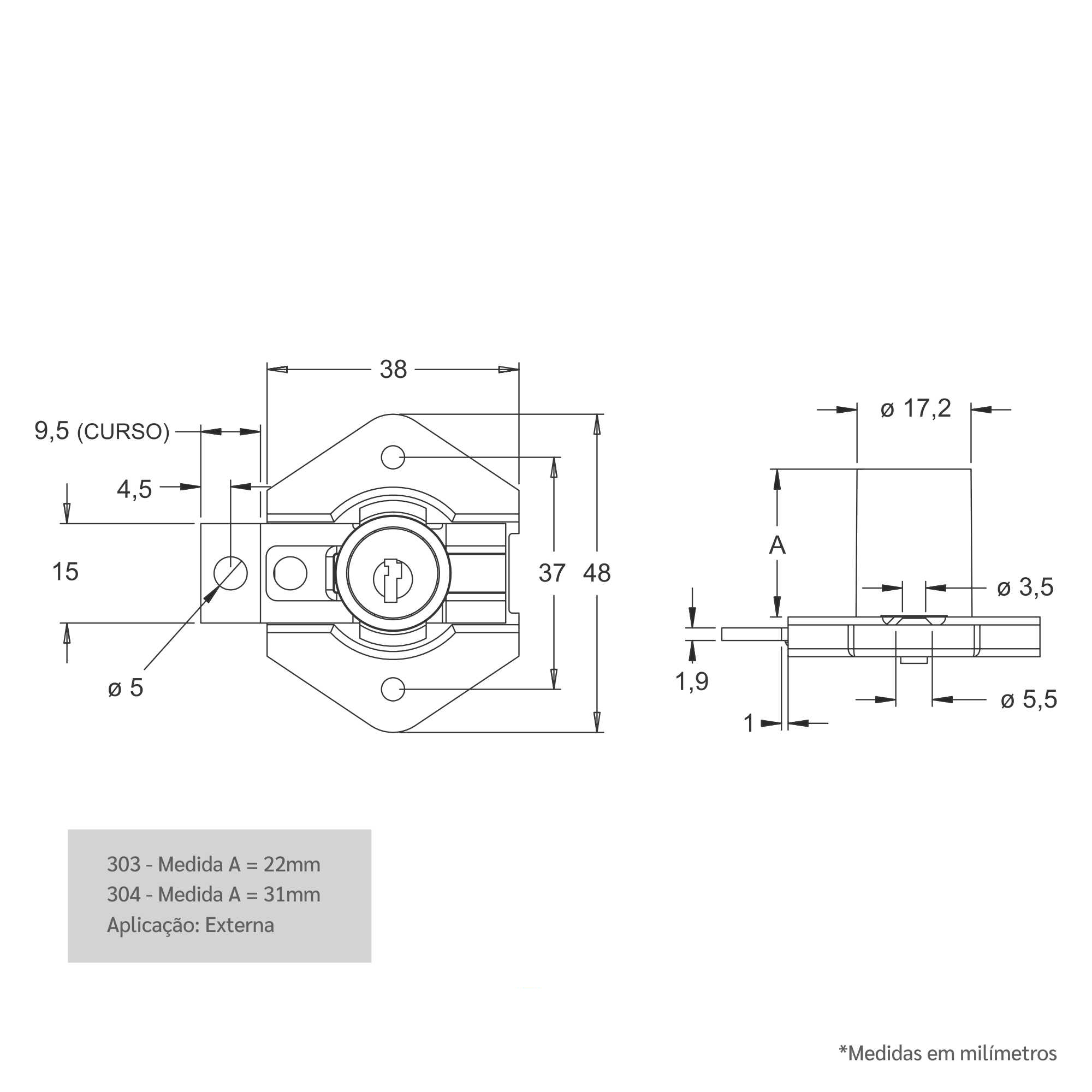 Desenho técnico - Máquina 303_304