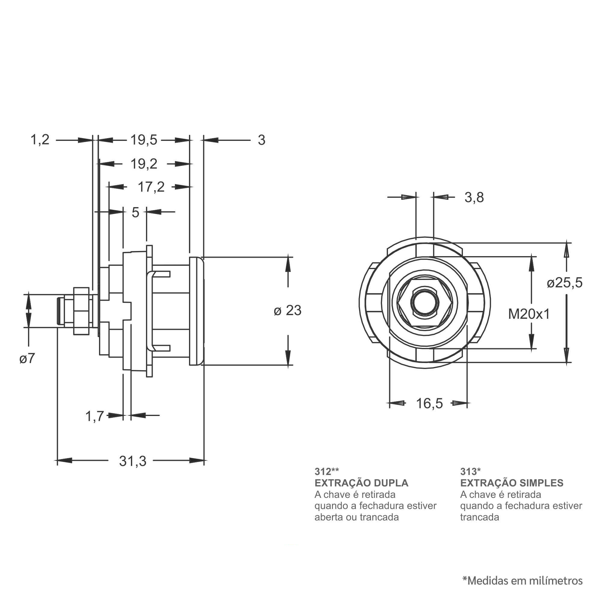 Desenho técnico - Máquina 312_313