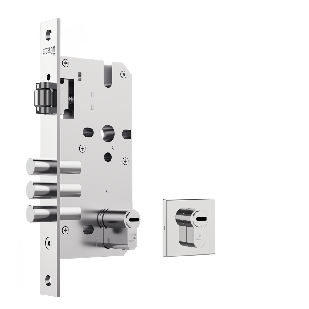 Fechadura Fortinox 5200 Ultra Multiponto 3 Pinos Trinco Rolete