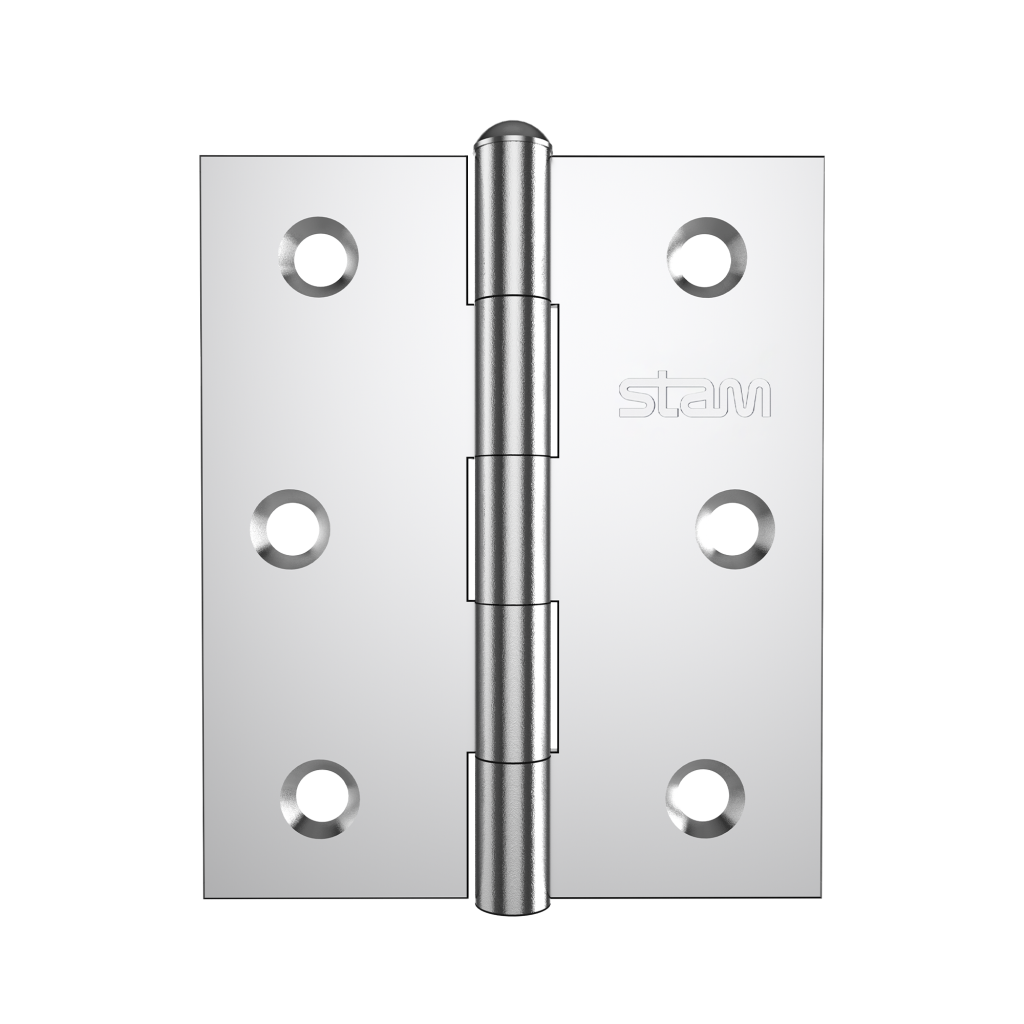 Dobradiça de Embutir 3" x  2,5" Pino Reversível sem Anéis