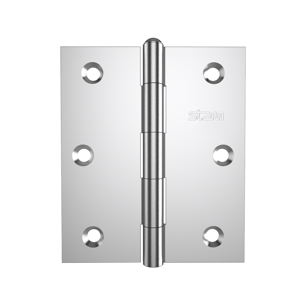 Dobradiça de Embutir 3,5" x  3" Pino Reversível sem Anéis